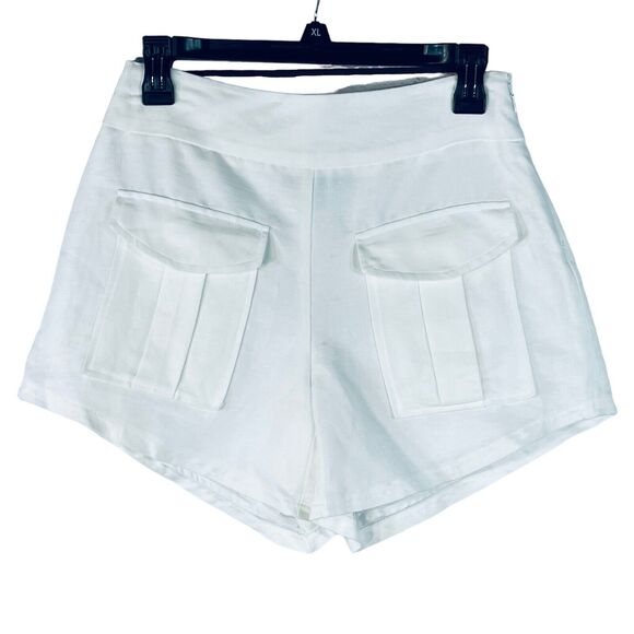 INC International Concepts Small Shorts High-Rise Pockets Linen Blend Lined New - Picture 1 of 9